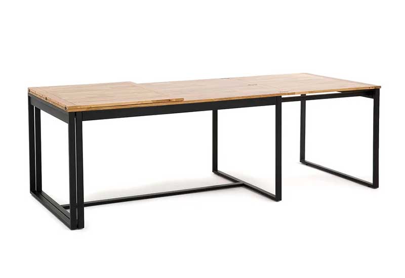 La Redoute Intérieurs - Table extensible en chêne et acier, Hiba