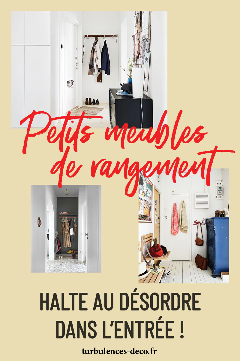 L'atout des petits meubles de rangement dans l'entrée, halte au désordre ! Trouvez des astuces pour organiser votre entrée sur Turbulences Déco