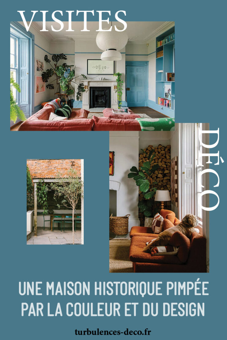 Une maison historique pimpée par de la couleur et du design ...