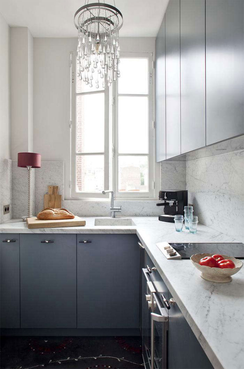 L'appartement de Solenne de la Fouchardière, travaillant pour Ocre, Montmartre, Paris