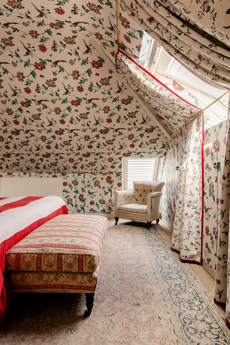 Une chambre dans une maison anglaise absolument "chintzy"