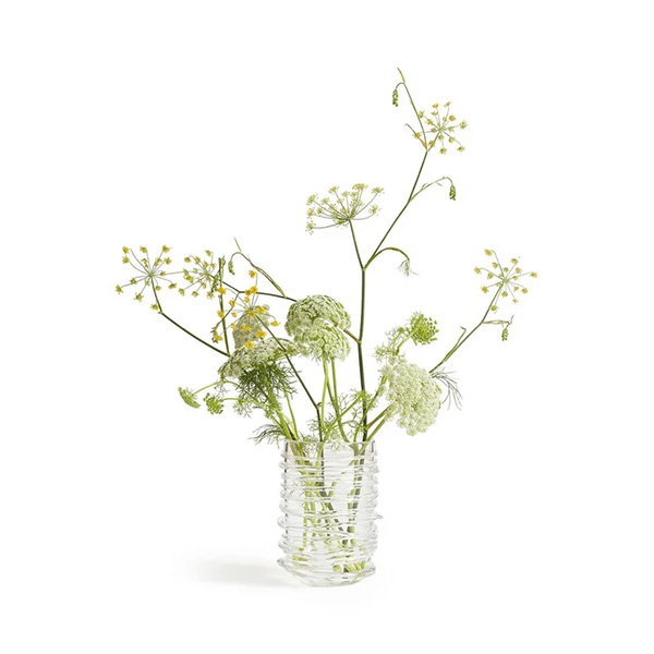 Ampm - Vase transparent avec filaments en verre, Danila