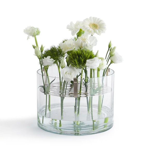Ampm - Vase en verre et métal, Planta