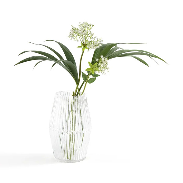 La Redoute Intérieurs - Vase en verre rainuré forme cylindre H25 cm, Afa