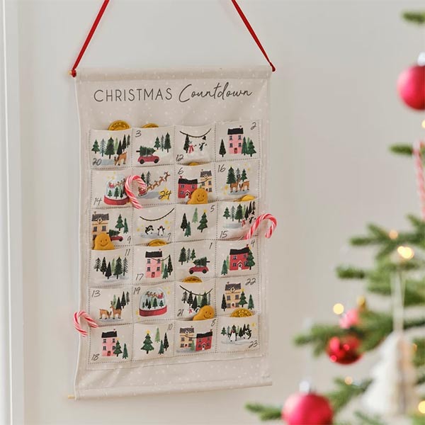 Etsy - PartyDropShop - Calendrier de l'Avent esprit scandinave