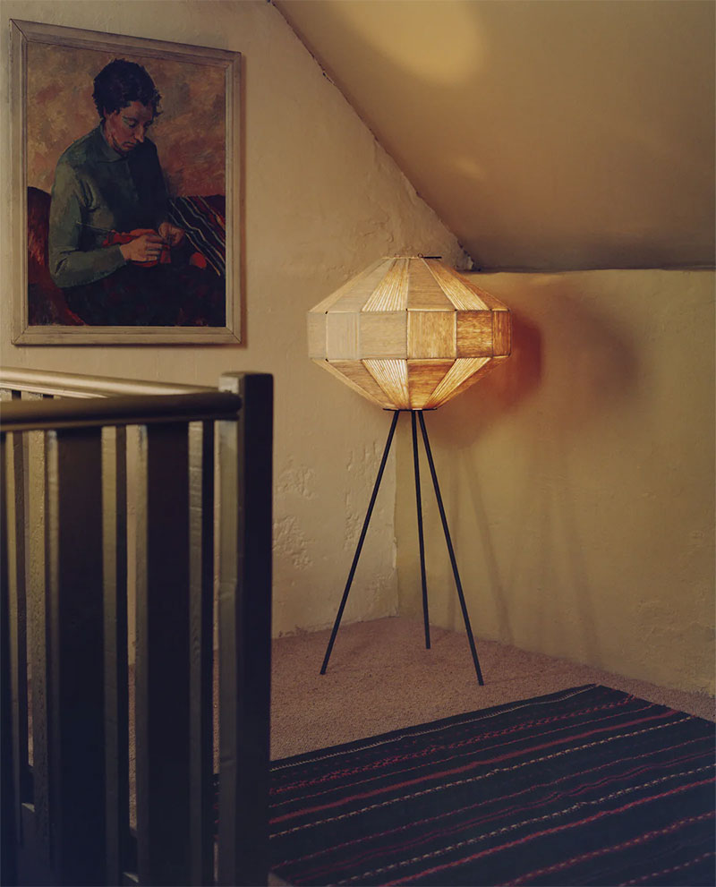 Lampe en laine tréssé- Une maison au Pays de Galle par Zara Home