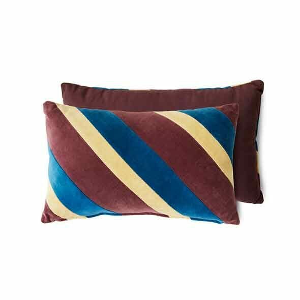 HKliving - Coussin en velours, Stripped