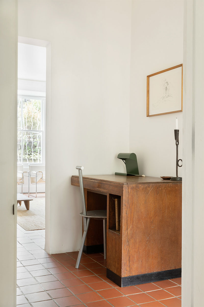 Un bureau chiné pour un look vintage