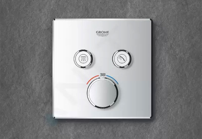 Grohe Grohtherm SmartControl - Mitigeur thermostatique encastré pour 2 sorties, chrome