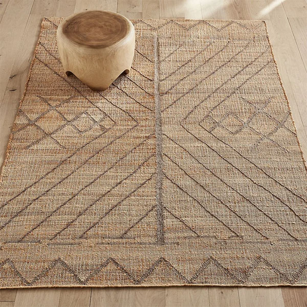 Ampm - Tapis en jute, tissé main, Navala