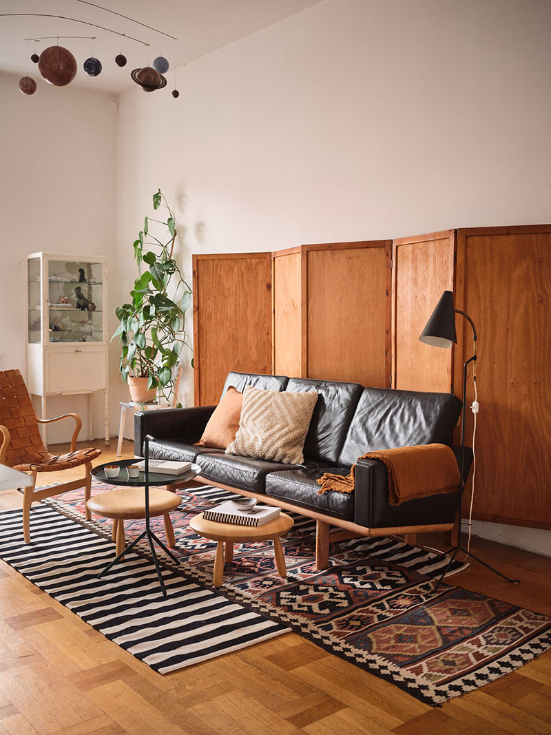 Appartement meublé de mobilier vintage à Stokholm
