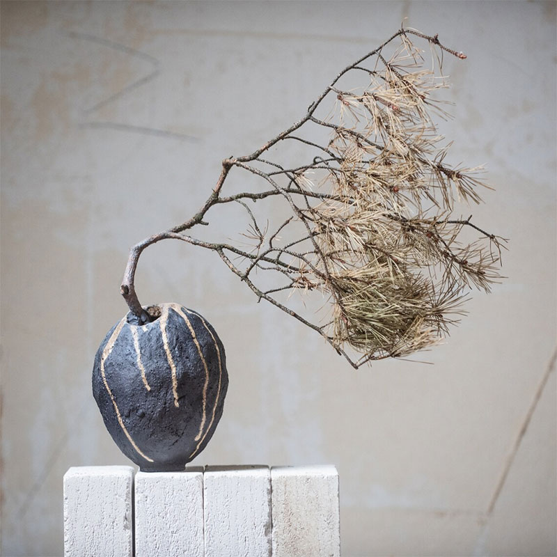 Birdmans Home sur Etsy - Vase artisanale en céramique Wabi Sabi