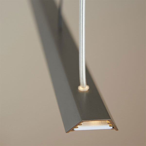 Ampm - Suspension LED minimaliste en nickel satiné, Filifi