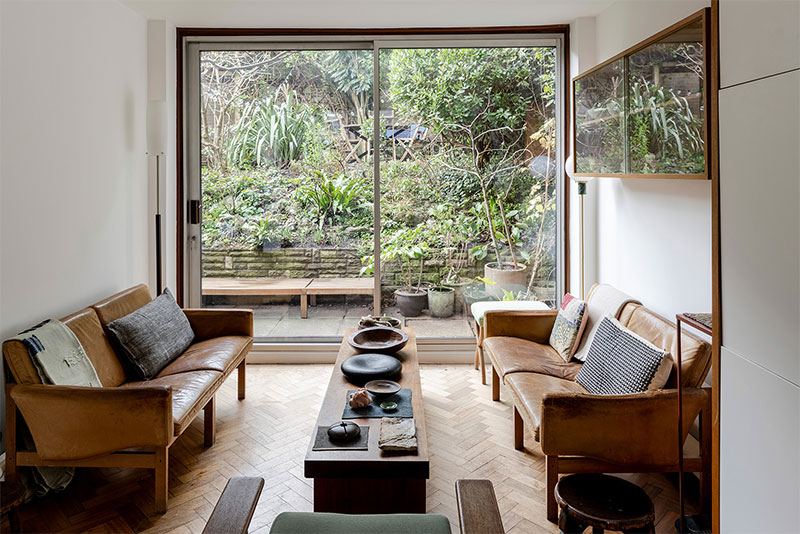 Un intérieur vintage moderne à l'esprit Wabi Sabi à Londres