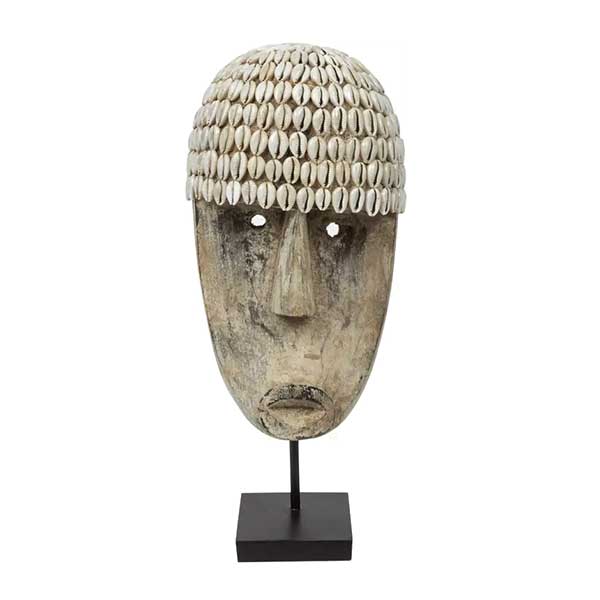 Bazar Bizar - Masque de Cowrie sur pied