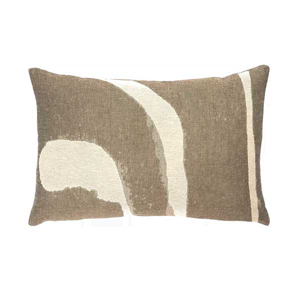 Ethnicraft Accessories - Coussin en coton, lin et laine,, Abstract Detail