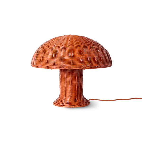 HKliving - Lampe de table en rotin coral