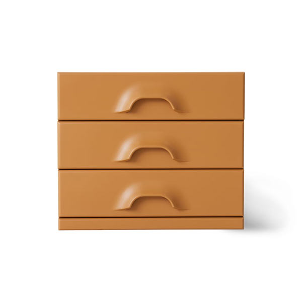 HKliving - Space commode 3 tiroirs en MDF laqué orange