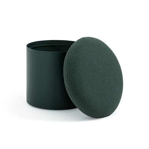 La Redoute Intérieurs - Pouf métal acier et polyester avec coffre, Ludik