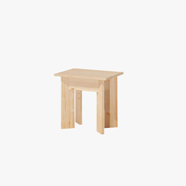 Lufe - Banc tabouret 45x35 cm, Batu