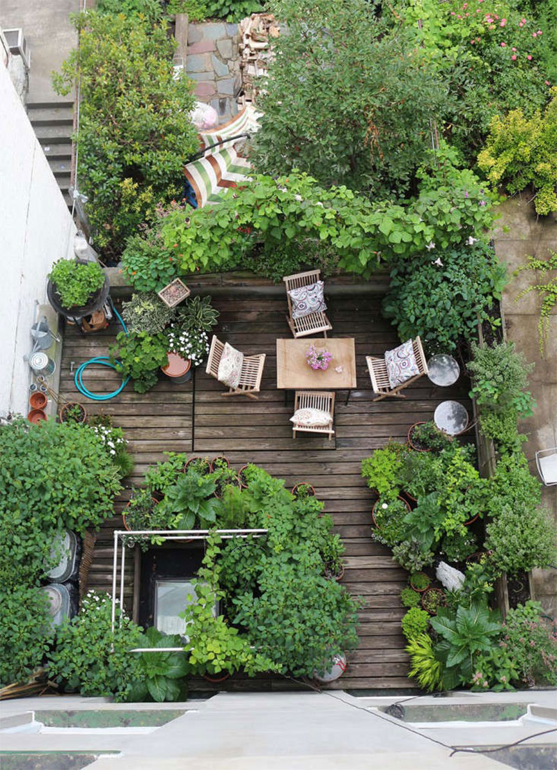 Un jardin réhabilité à Brooklyn