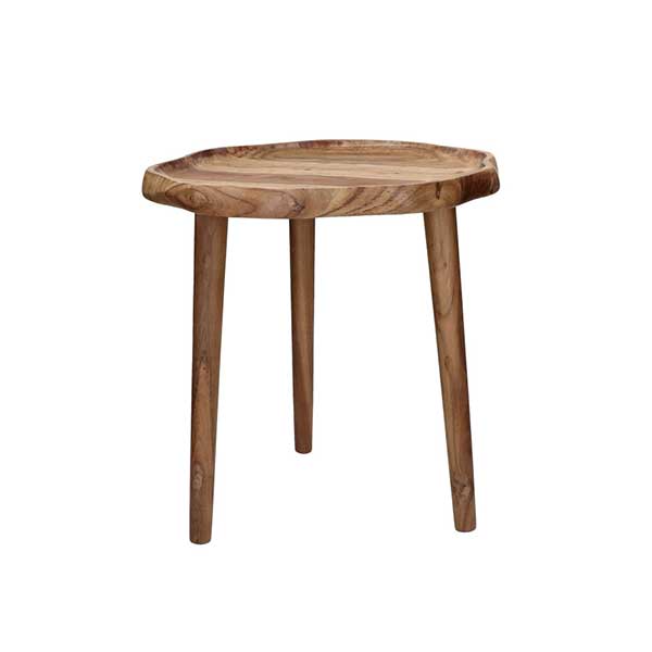 Pomax - Table d'appoint en bois de forme organique, Artemis