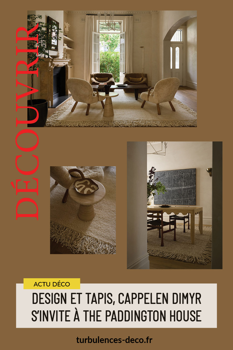 Design et tapis, Cappelen Dimyr s'invite à The Paddington house
