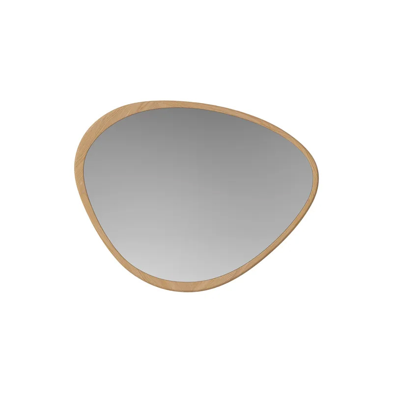 Miroir mural en chêne naturel, Elope - Design : Allan Nøddebo pour Bolia