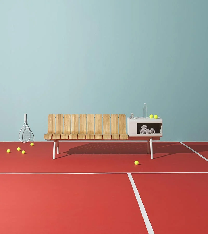 Collection ACE de mobilier de jardin et sport par Patrick Norguet pour Ethimo en 2021