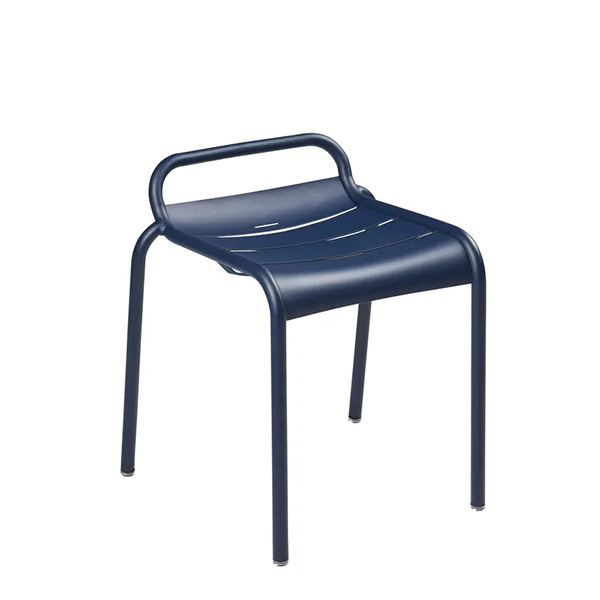 Fermob - Tabouret empilable en métal bleu, Luxembourg métal