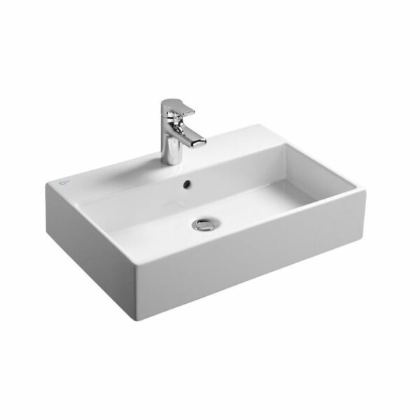 Ideal Standard Strada - Lavabo 600x420x145 mm, avec trop-plein, trou pour robinetterie, blanc