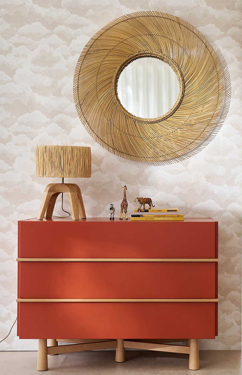 Ampm - Commode en MDF laqué et hêtre massif, Japoto