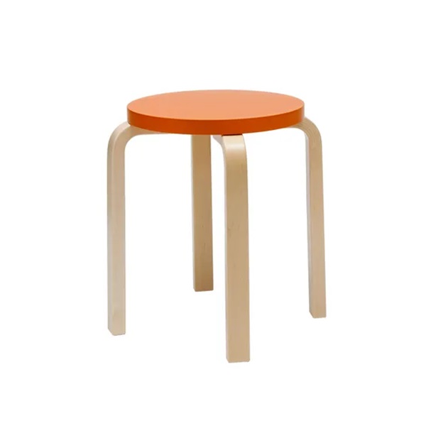 ARTEK - Tabouret empilable en bois, E 60 - Design Alvar Aalto, 1933
