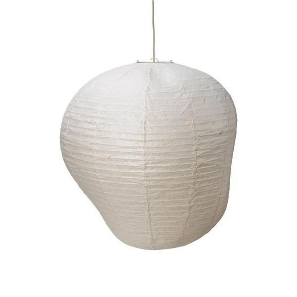 Ferm Living - Abat-jour en papier blanc, Kubis