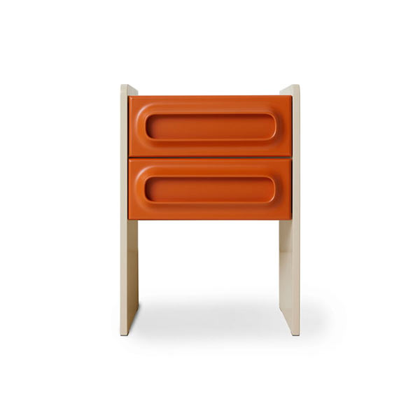 HKliving - Table de nuit en MDF peint, Space