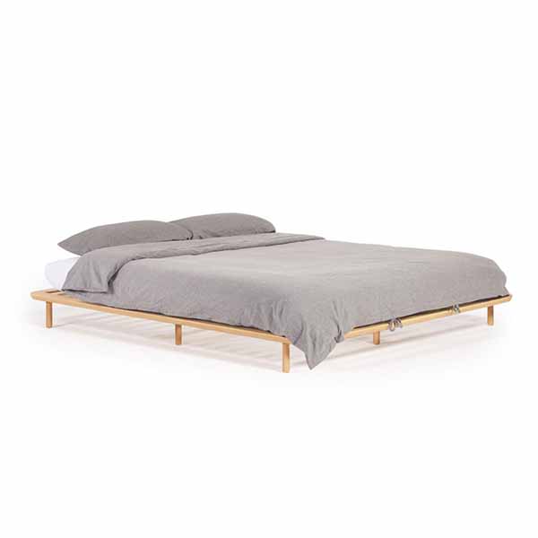 Kave Home - Lit simple en bois, Anielle