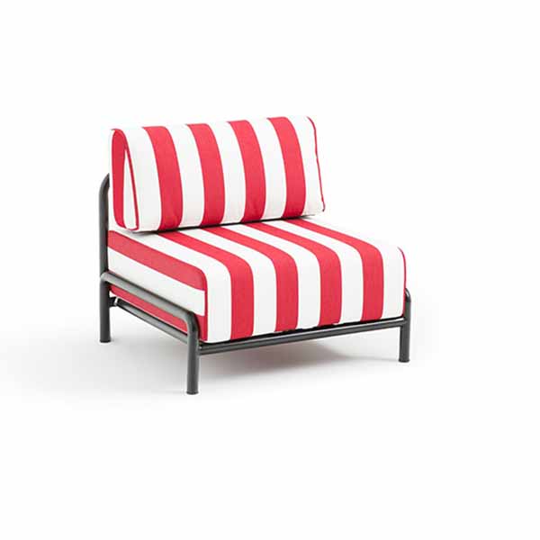 La Redoute Intérieurs - Fauteuil bas de jardin métal acier, Thomes