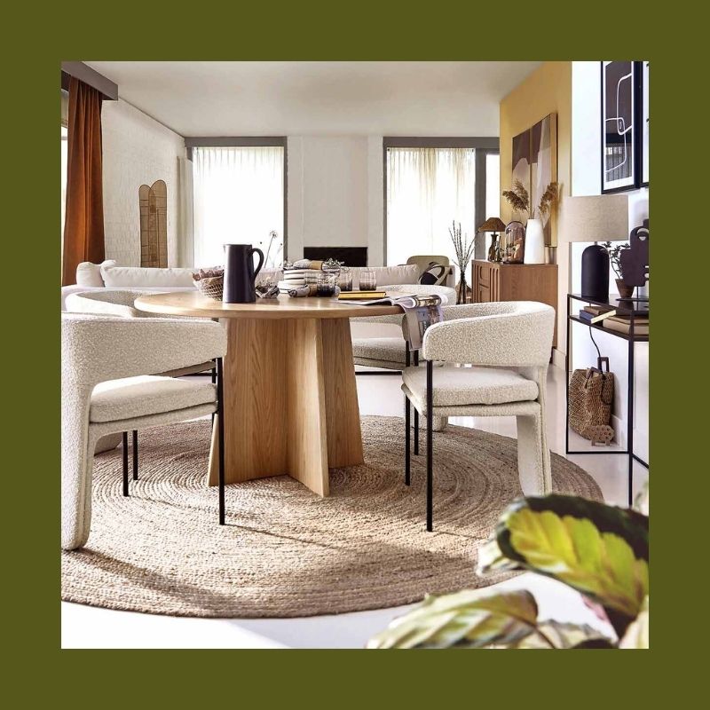 La Redoute Intérieurs - Table en plaqué chêne 4/6 couverts, Ajowan