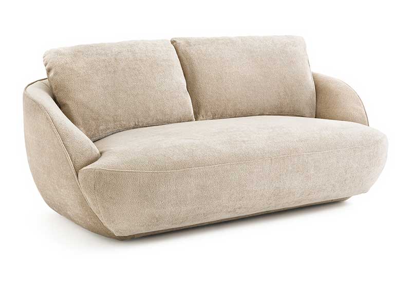 AMPM - Canapé Banquette tissu velours, Alpine