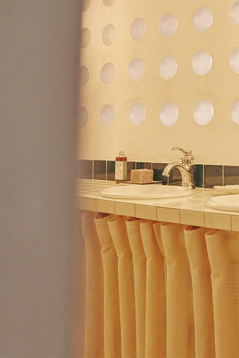 Salle d'eau dans un style rétro chic