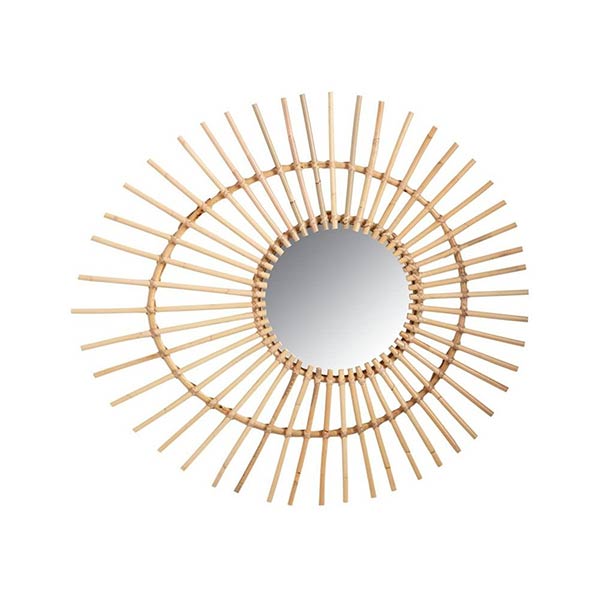 Aubry Gaspard - Miroir en rotin Oeuf