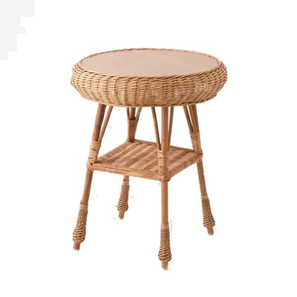 Kok Design - Table ronde en osier brun, Lazlo