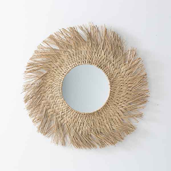 La Redoute Intérieurs - Miroir soleil en herbier Ø 70 cm, Loully