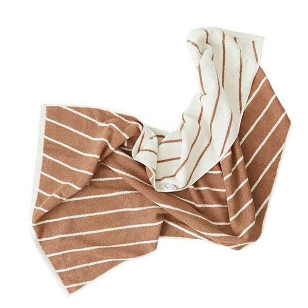Oyoy Living - Serviette de bain en coton marron crème, Living