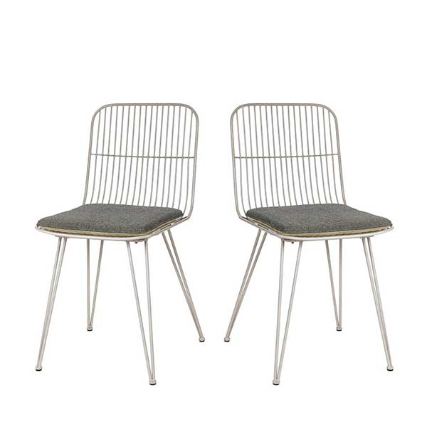 Pomax - Chaises design en métal, Ombra