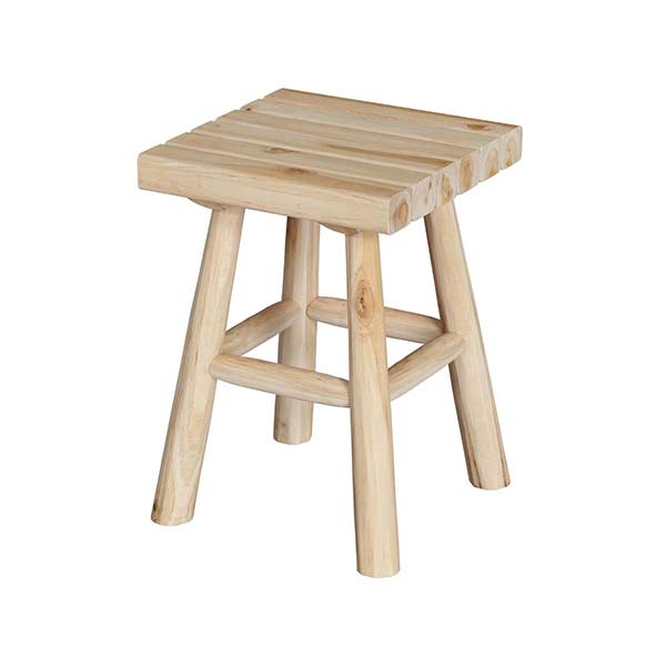 Rendez-vous Déco - Tabouret de jardin en teck, Makam