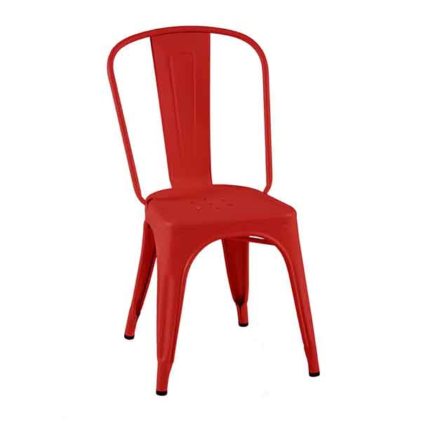 Tolix - Fauteuil empilable en acier, A