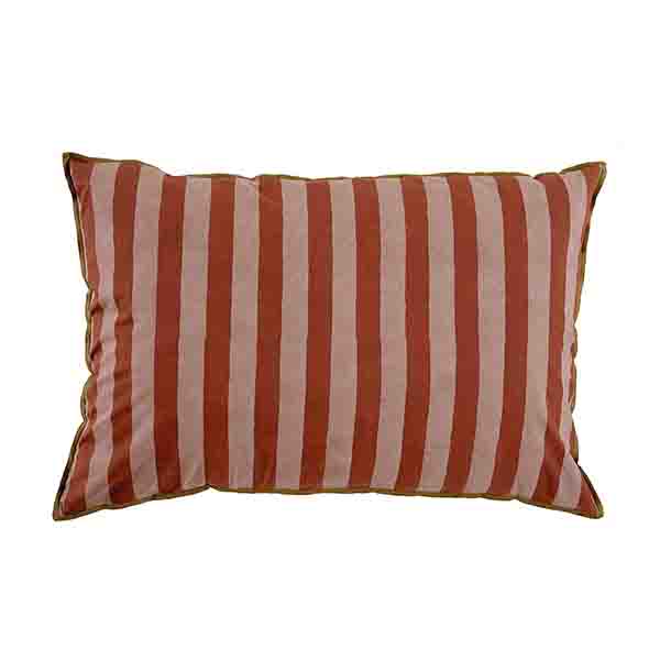 Blanc d'Ivoire - Housse de coussin en coton, Bayadère