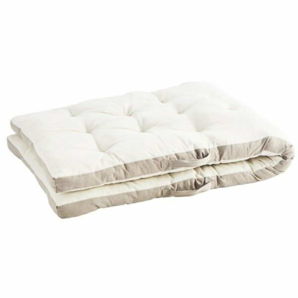 Madam Stoltz - Matelas de sol coton uni écru