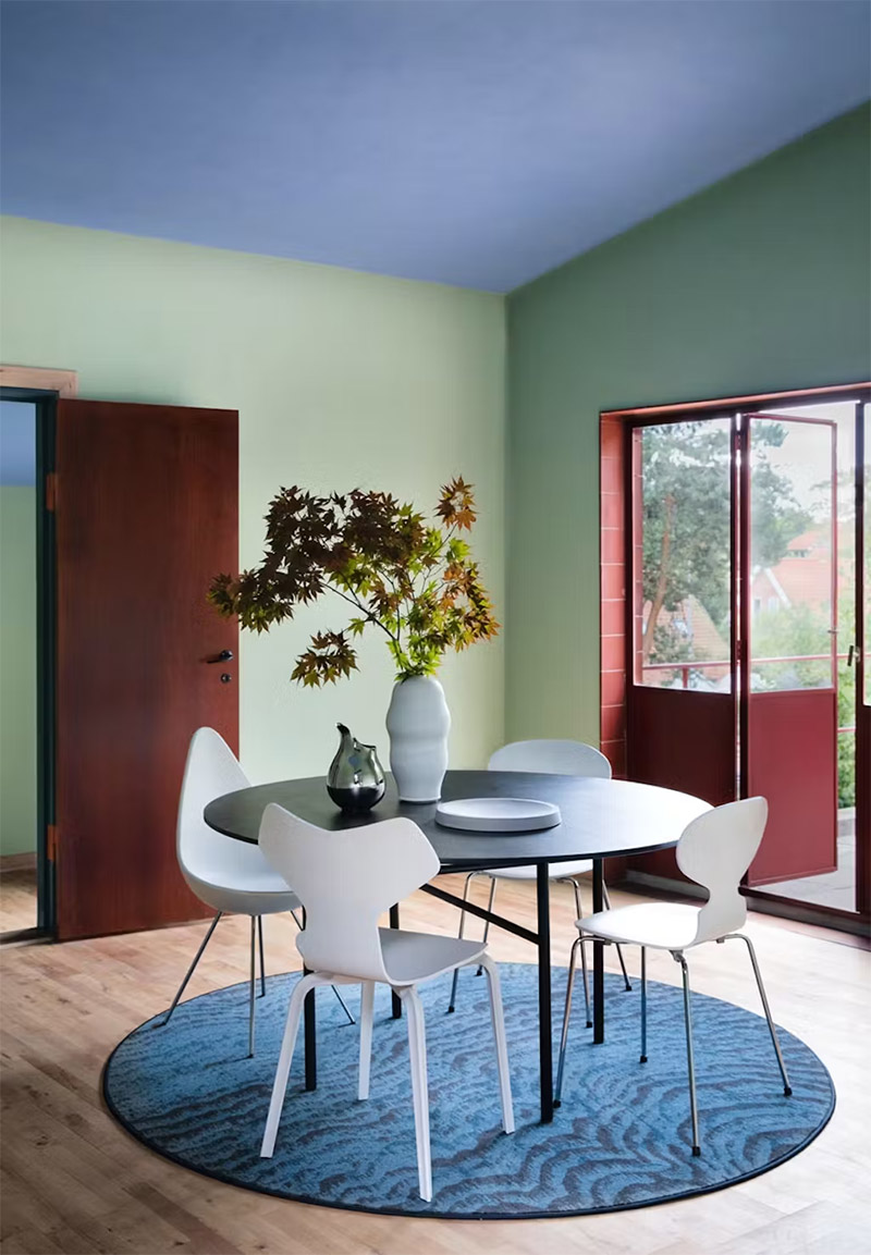 Une maison art déco colorisée Une maison art déco colorisée